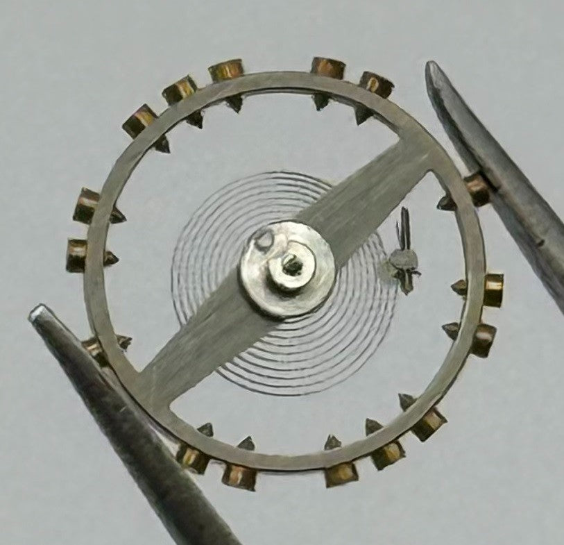Frenca 130 Balance Wheel Complete And Spring 11½’’’ 216 Watch Movement Parts NOS