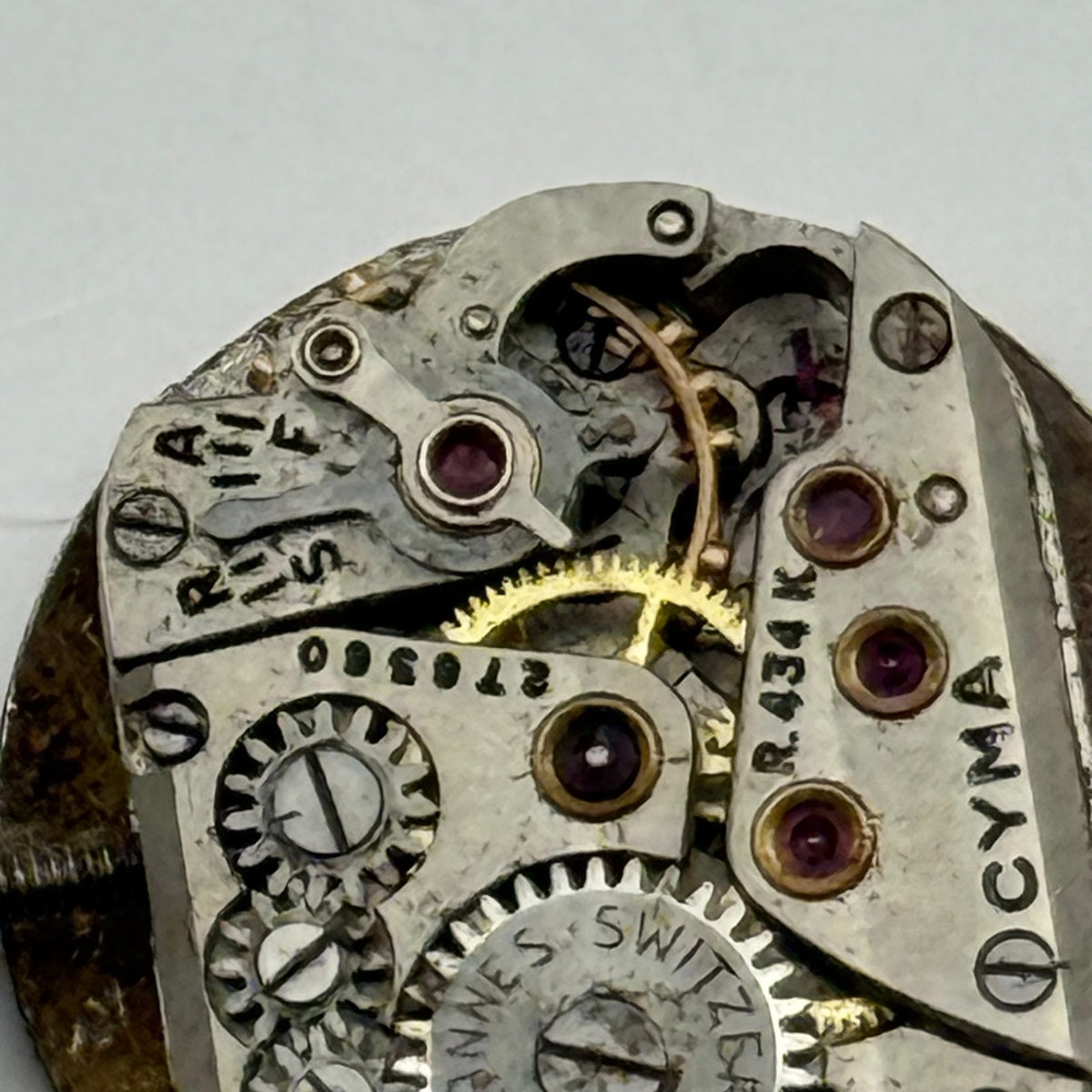 Cyma R434K Watch Movement Cymaflex 17 Jewels Swiss Manual Wind Parts 11.5mm