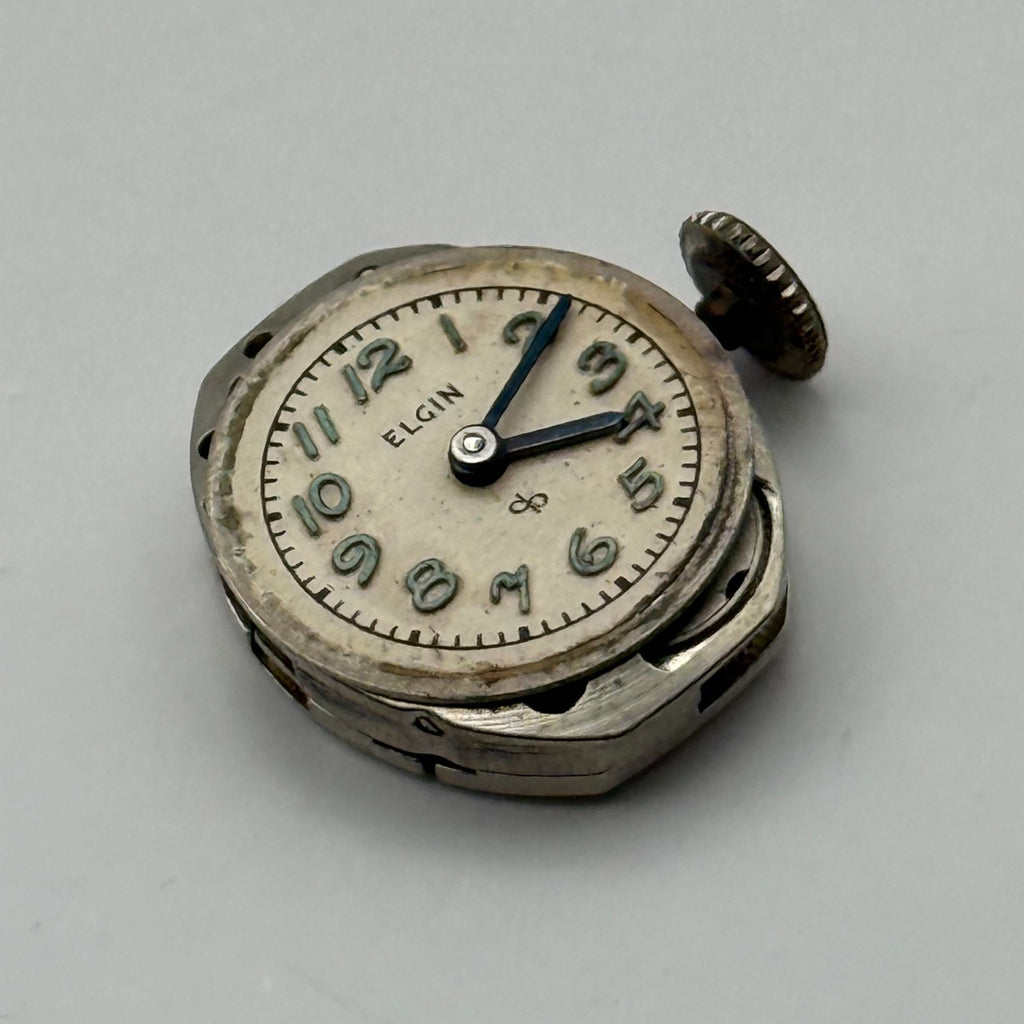 Elgin 702 Watch Movement 17 Jewels American Manual Wind Parts Repair 13.2mm