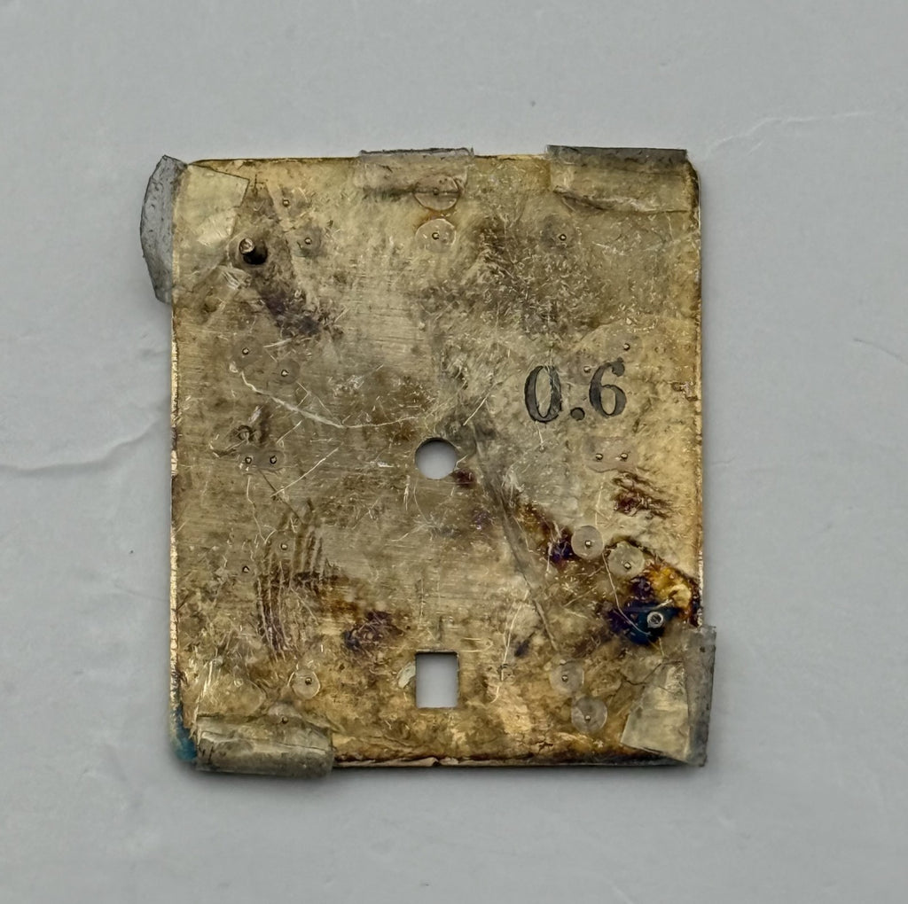 Seiko V722-5A88 Watch Dial Gold Tone Quartz Vintage Spare Parts Repair 21.2mm