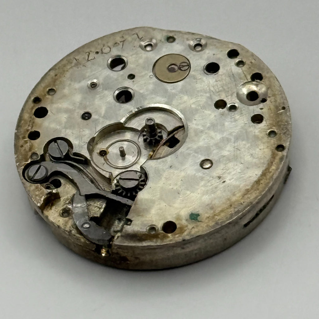 Unidentified Watch Movement Swiss Manual Wind Vintage Parts Repair 23.6mm