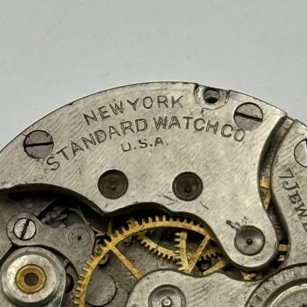 New York Standard Grade 306 Watch Movement Model BI American 1913 0s Parts