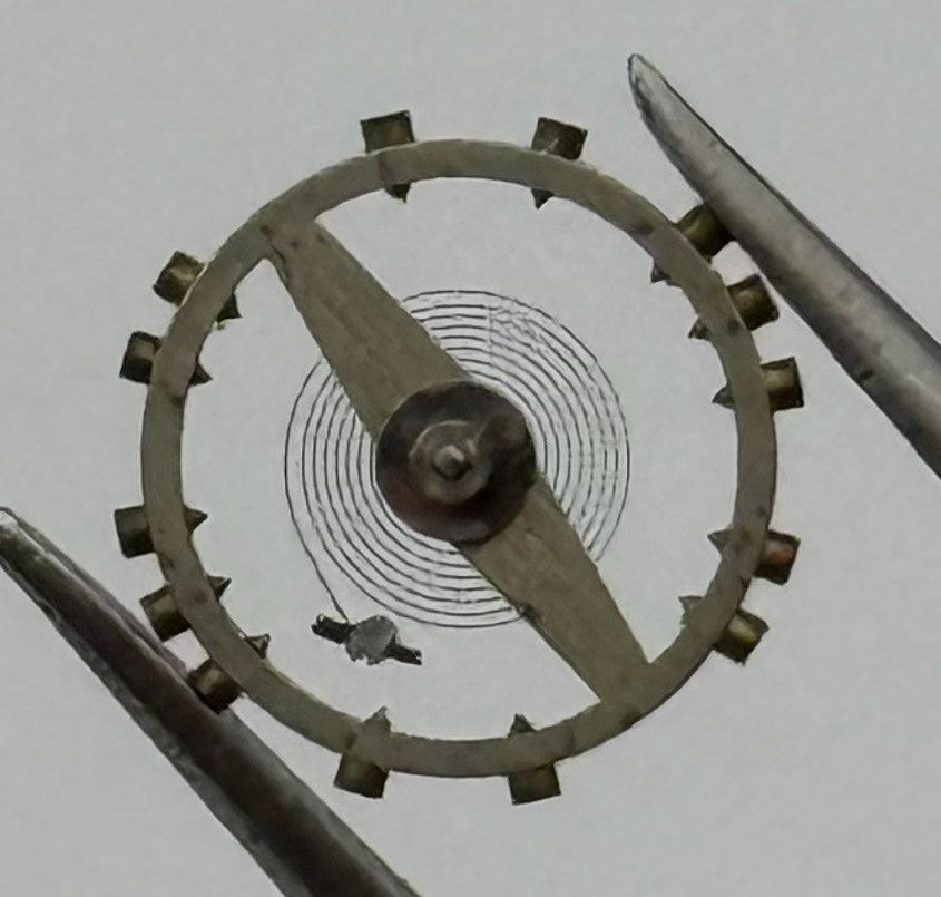 FEF 270 Balance Wheel Complete And Spring 5¼’’’ 173 M Watch Movement Parts NOS