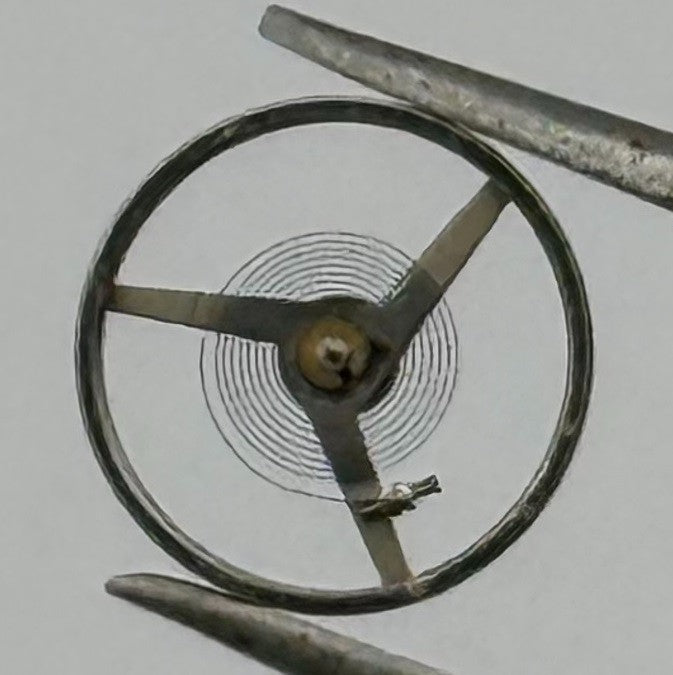 ETA 2487 Balance Wheel Complete And Spring Renata 1269 Watch Movement Parts NOS