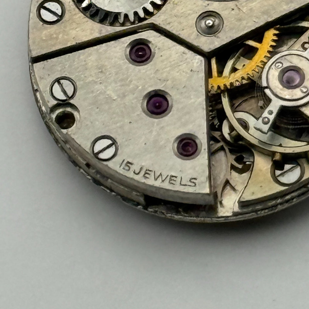 Unidentified Watch Movement Avia Swiss 15 Jewels Manual Wind Parts Repair 19.6mm