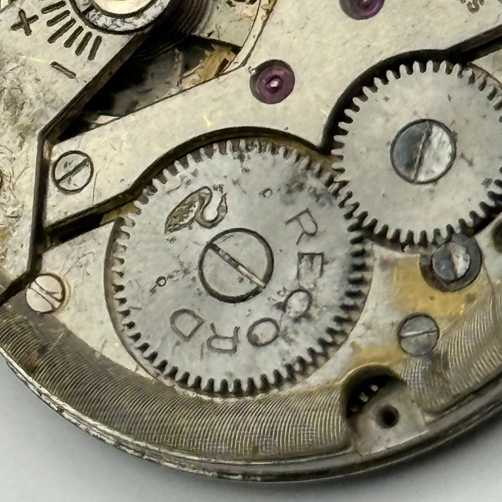 Record 620 Watch Movement - 15 Jewels - For Parts / Repair - 27mm