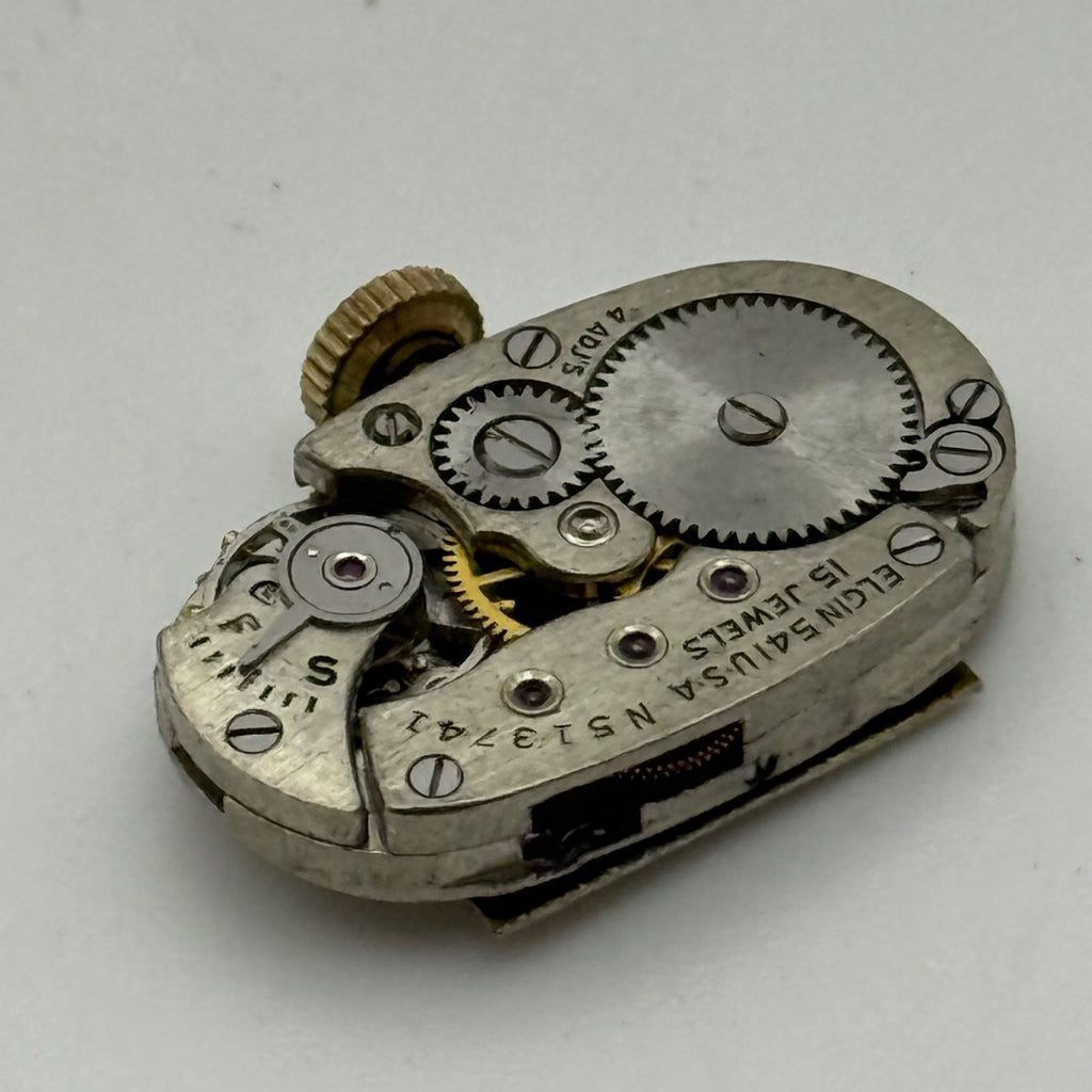 Elgin Grade 541 Model 2 Ladies Watch Movement 1951 American Parts Repair 21/0s 