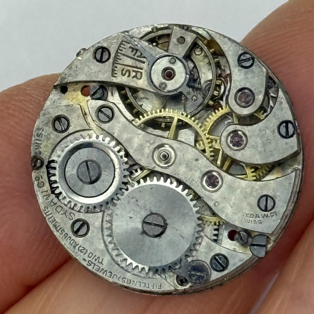Syda Watch Co Cal 11 Balance Ok Manual Wind Watch Vintage Parts 23.7mm 