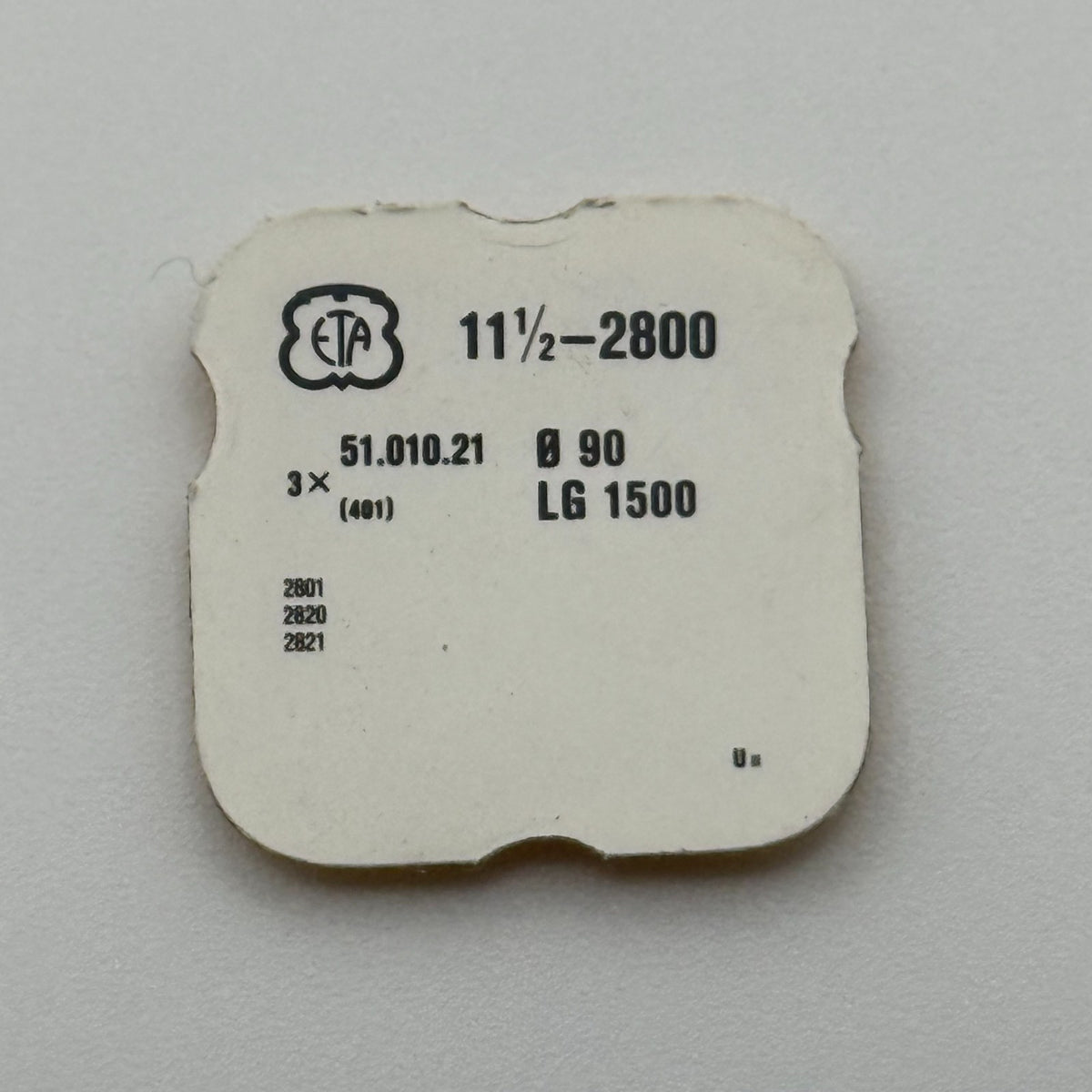ETA 2800 Winding Stem Pack Of 3 - 11 1/2 - 401 - New Old Stock - Watch Parts