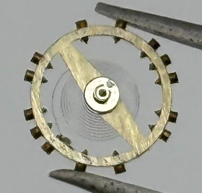 FHF 59 Balance Wheel Complete And Spring Renata 1231 M Watch Movement Parts NOS