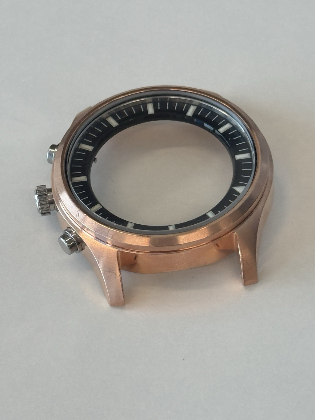 Seiko 7T92-0JS0 Watch Case - Chronograph Pilot - New Old Stock - Rose Gold