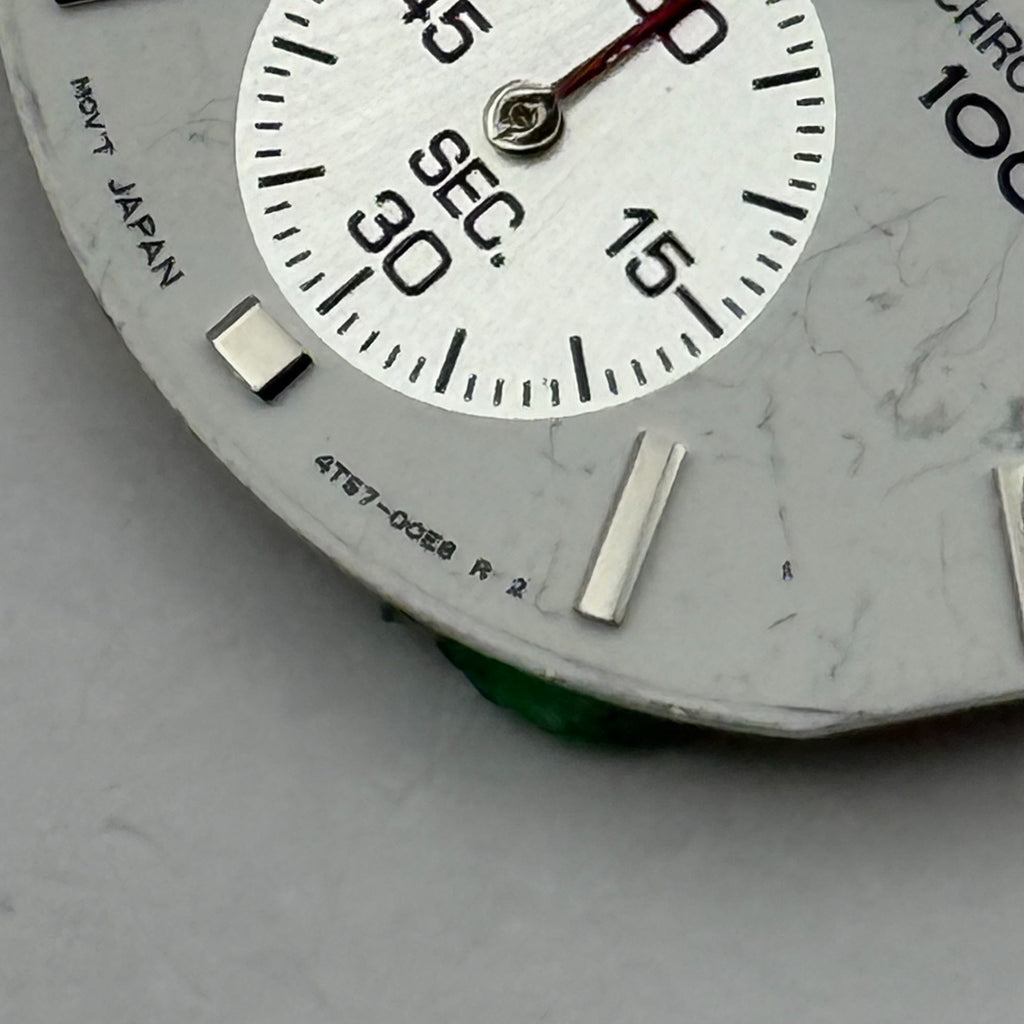 Seiko 4T57-0CE8 Watch Dial Chronograph 100M Japan Spare Parts Repair 29.4mm