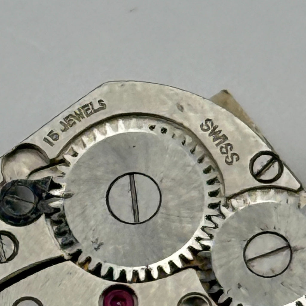 Peseux 120 Watch Movement Ancre 15 Rubis Swiss Manual Wind Parts Repair 12.8mm