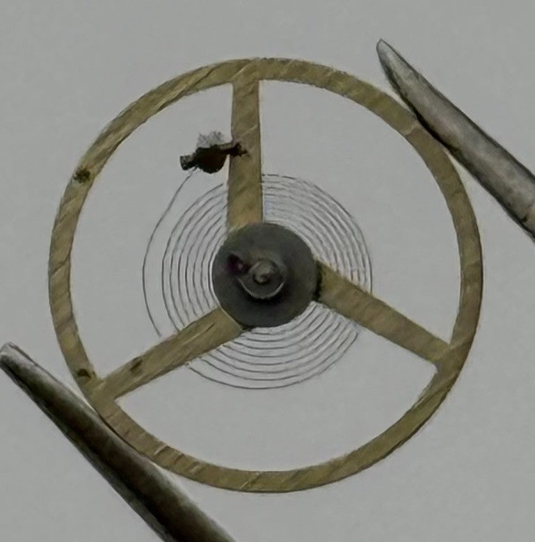 UT 530 6360 6470 Balance Wheel Complete And Spring 1455 M Watch Movement Parts