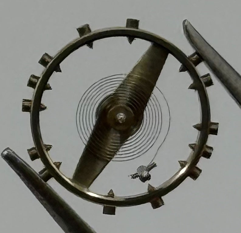 ETA 2345 Balance Wheel Complete And Spring 5¼’’’ 251 M Watch Movement Parts NOS