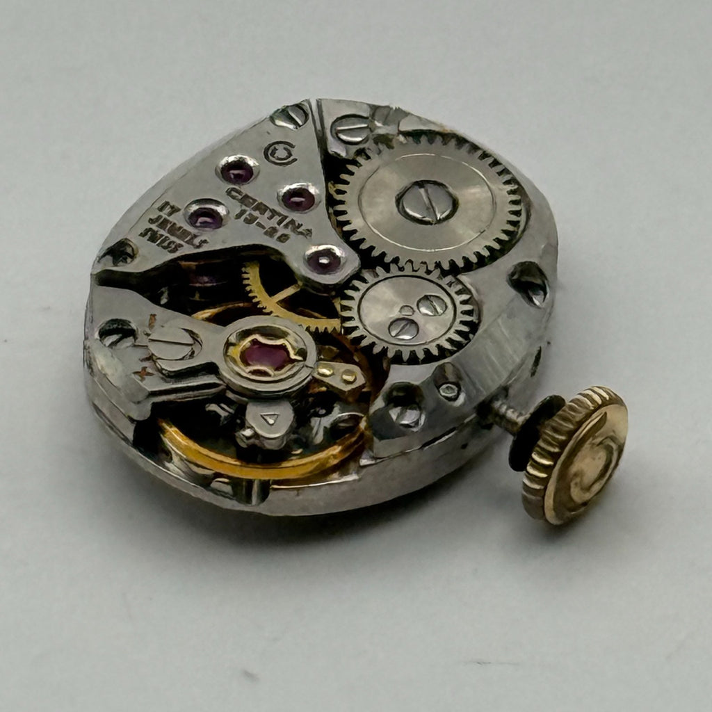 Certina 13-20 Watch Movement Ladies 17 Jewels Running Manual Wind Parts 15.5mm