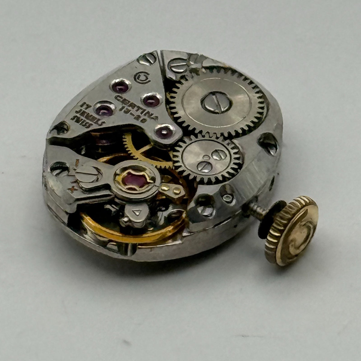 Certina 13-20 Watch Movement Ladies 17 Jewels Running Manual Wind Parts 15.5mm