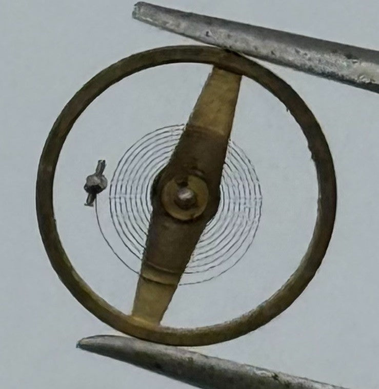 HP 25 Balance Wheel Complete And Spring 5¼’’’ Renata 387 Watch Movement Parts