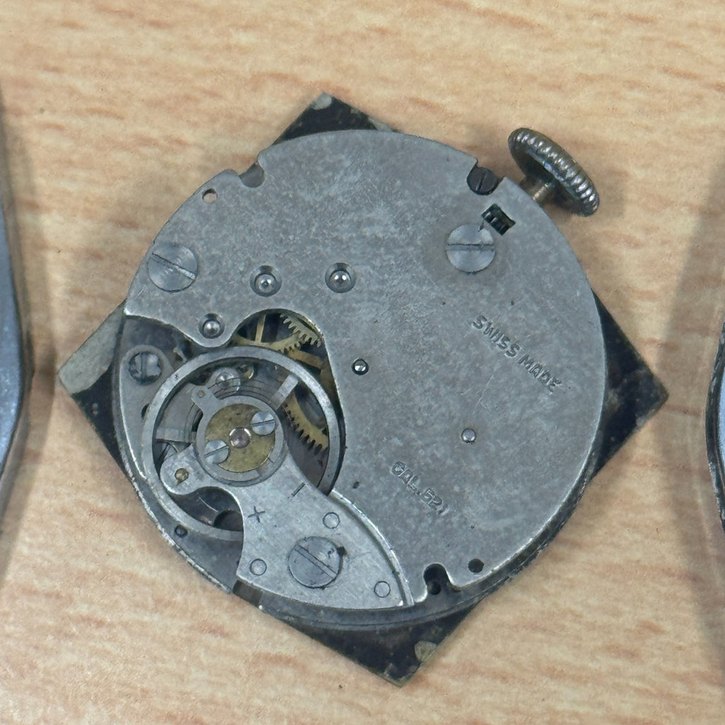 Virtus Tank Watch - Vintage Men's - Sub Seconds Dial - Spares / Repairs - 29mm