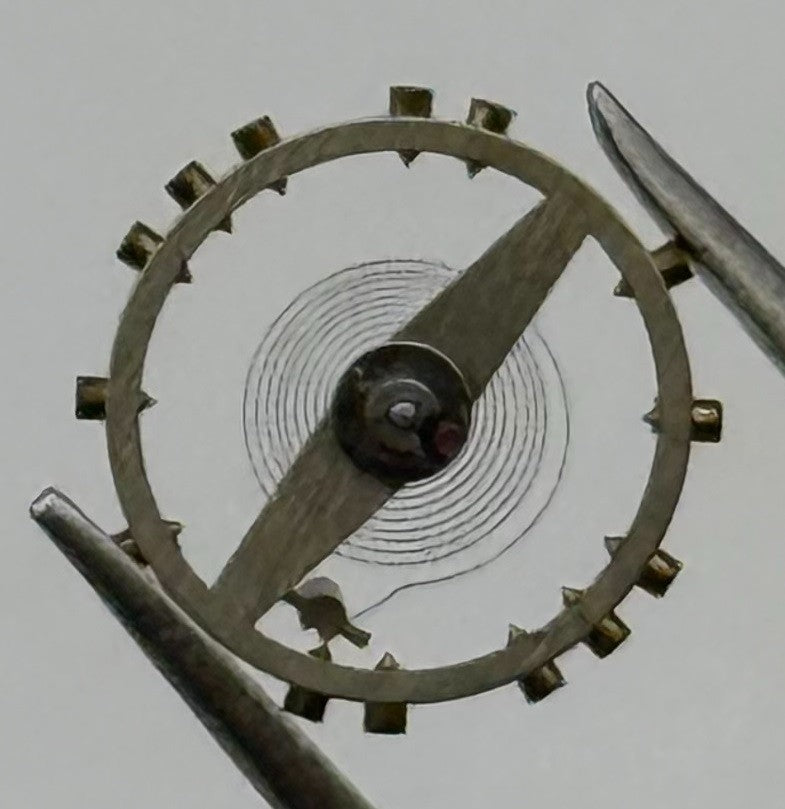 AS 970 Balance Wheel Complete And Spring 8¾’’’ 27 Watch Movement Parts NOS