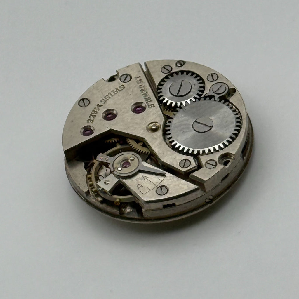 Durowe 40 Watch Movement Avia 15 Jewels Swiss Manual Wind Parts Repair 19.5mm
