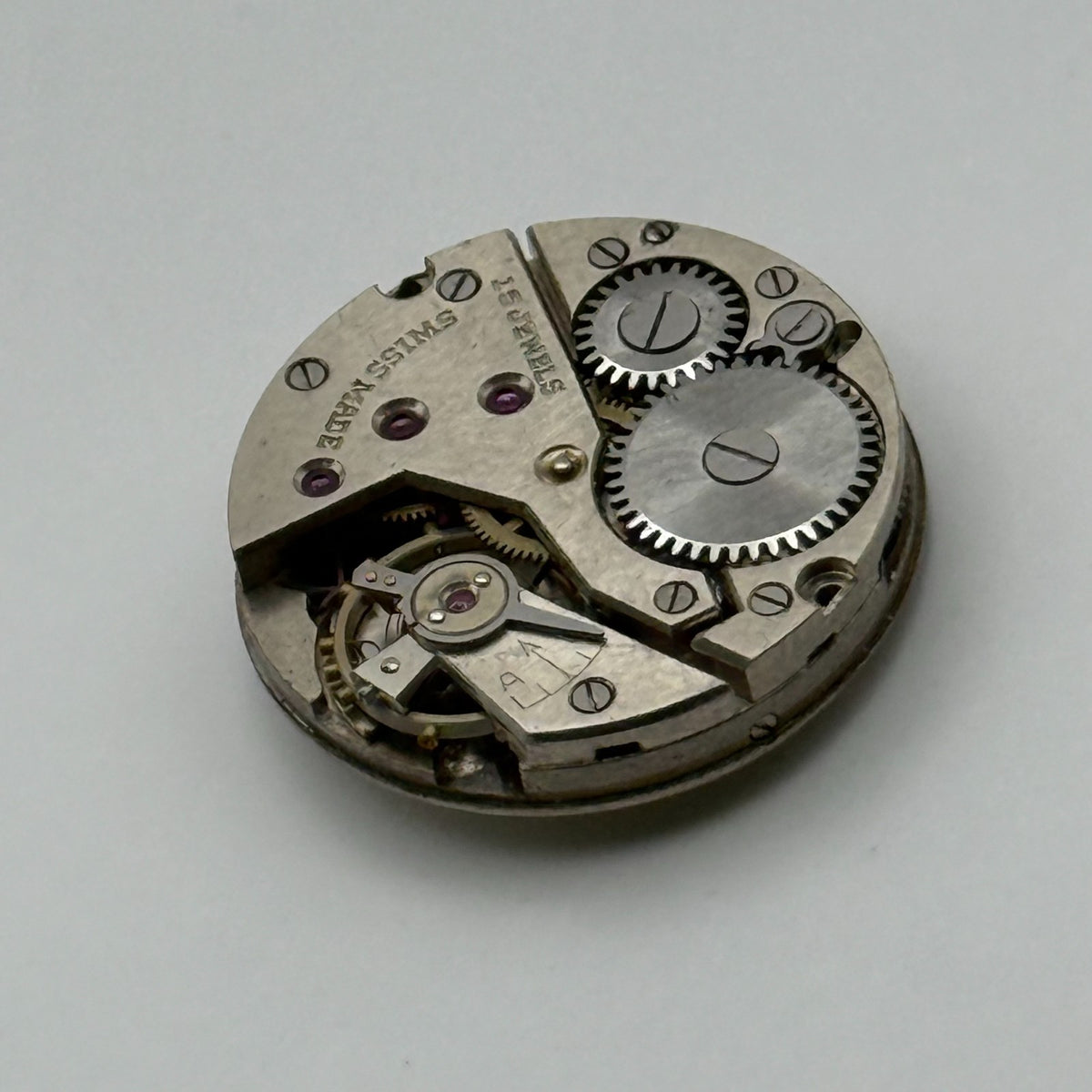 Durowe 40 Watch Movement Avia 15 Jewels Swiss Manual Wind Parts Repair 19.5mm