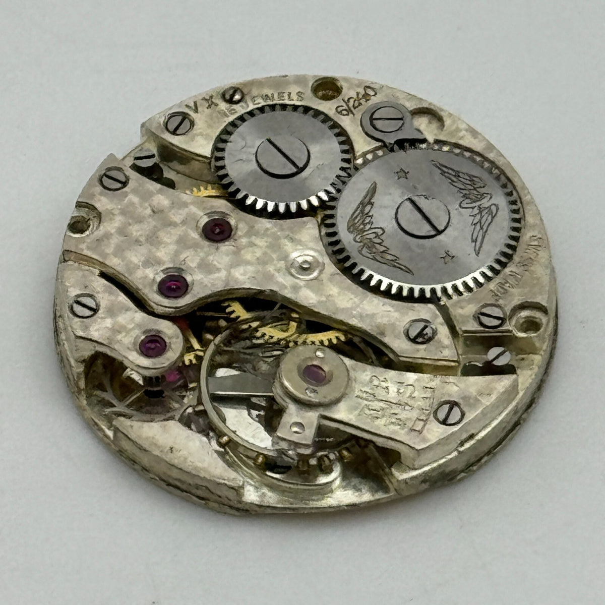 Peseux Rotary 6/240 Watch Movement Manual Wind Swiss 15 Jewels Parts Spares 22mm
