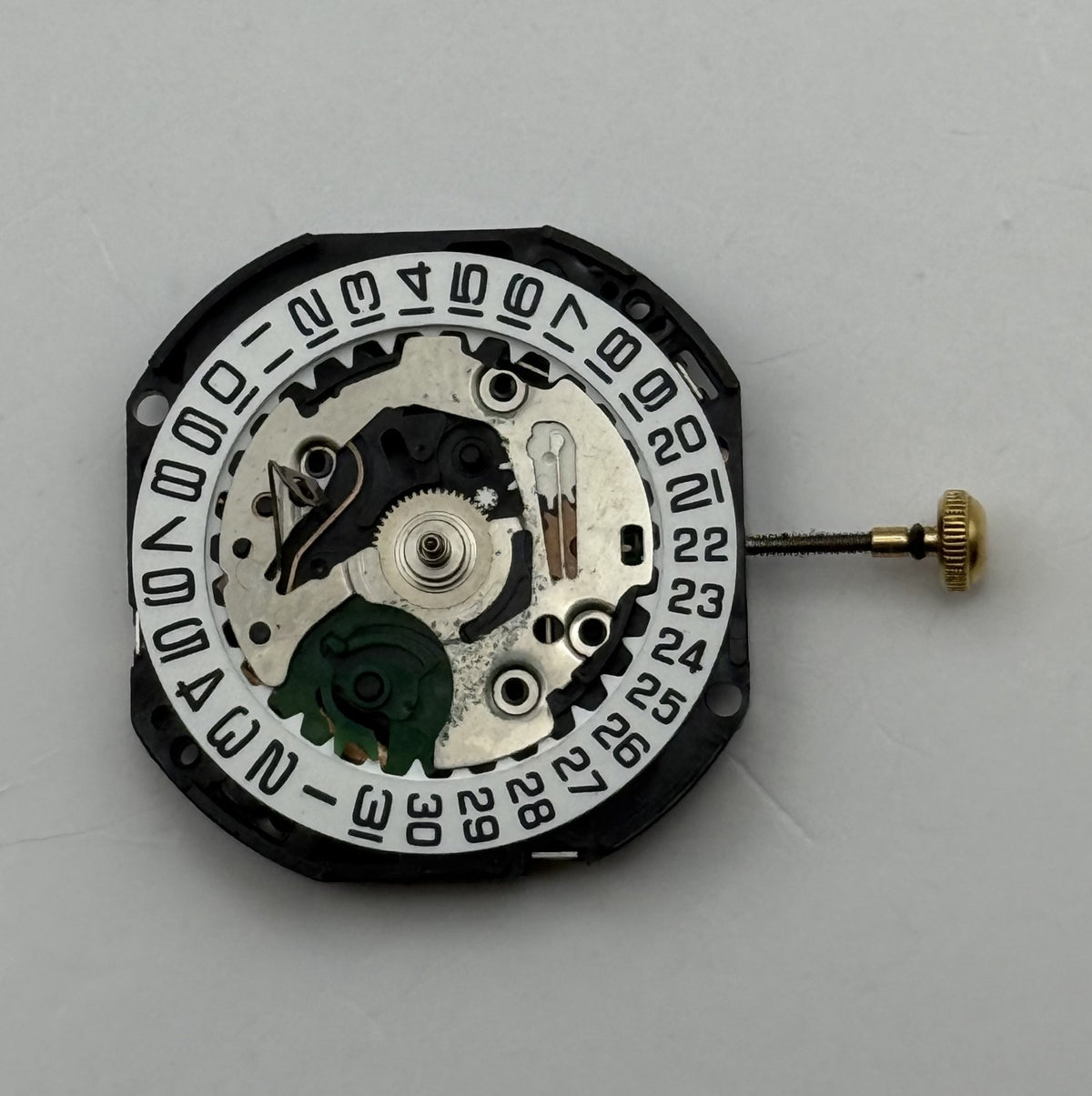 Shiojiri V537A Watch Movement Quartz Japan No Jewels Parts Repair Spares 21.3mm