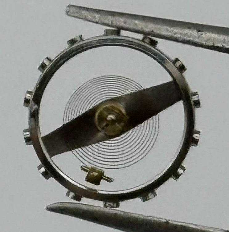 Lanco 576 PL Balance Wheel Complete And Spring 5’’’ Watch Movement Parts NOS