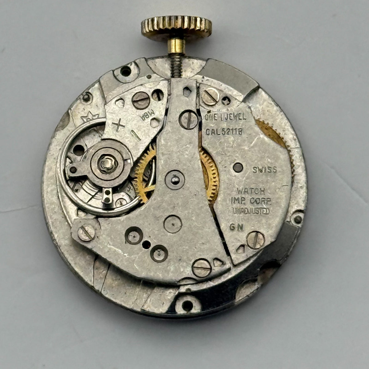 Watch Imp Corp Cal 5211B Watch Movement Corocraft Swiss Manual Wind Parts 19.7mm