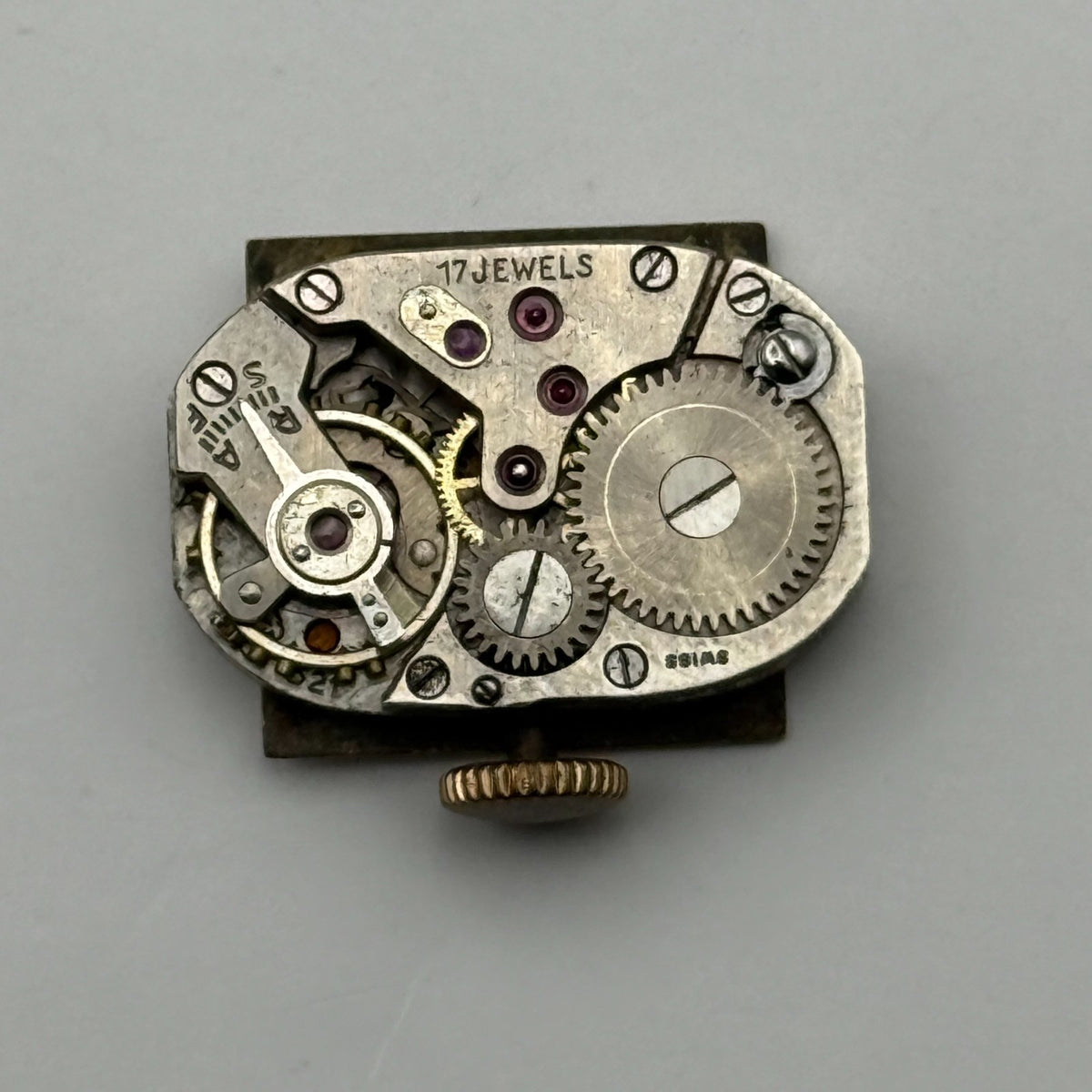 Unitas UT 521 Watch Movement Micosa 17 Jewels Swiss Parts Repair 13mm