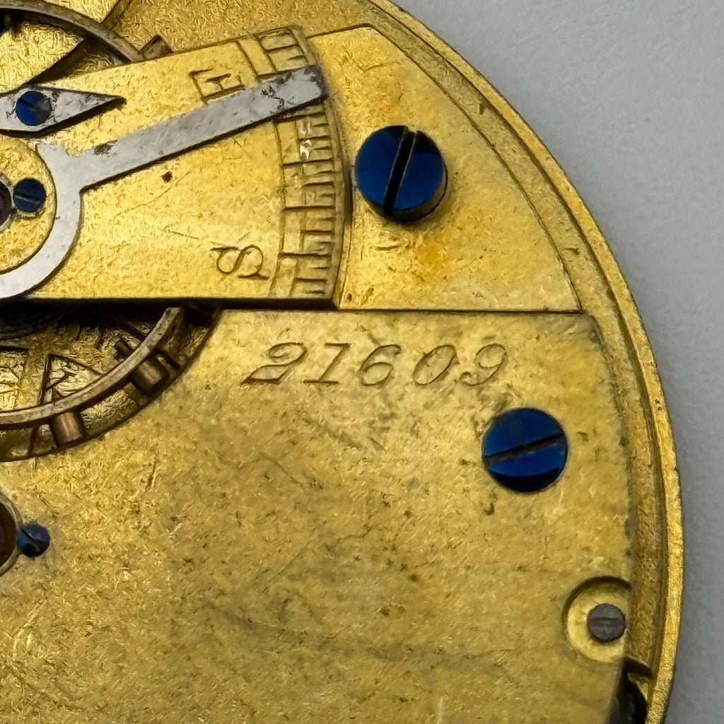 English Lever Pocket Watch Movement - Unidentified - Parts / Repair - 44.8mm
