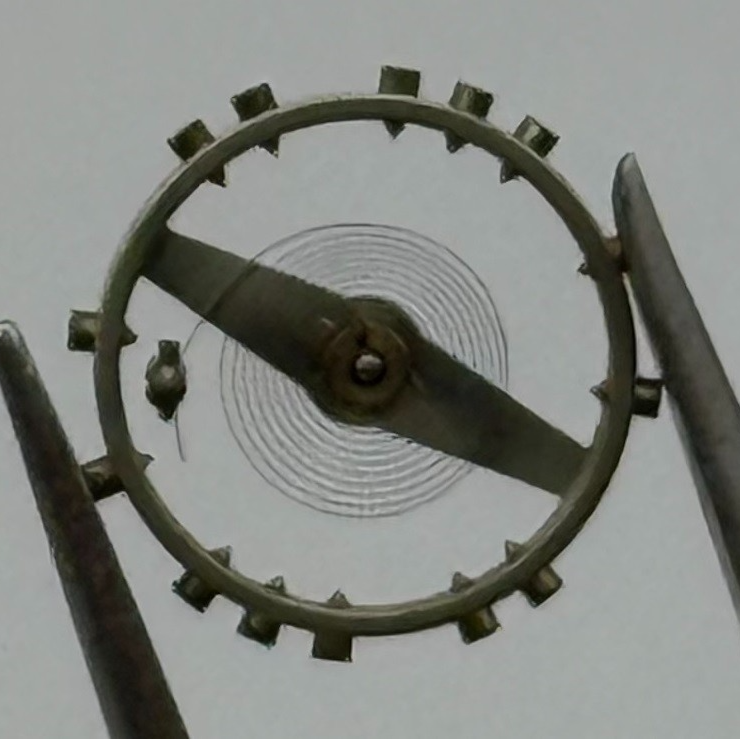 AS 970 Balance Wheel Complete And Spring 8¾’’’ 27 Watch Movement Parts NOS