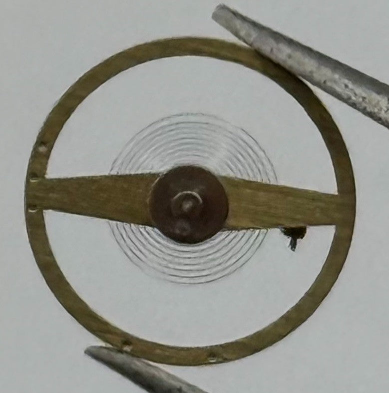 Oris 361 Balance Wheel Complete And Spring 9¾’’’ 380 Watch Movement Parts NOS
