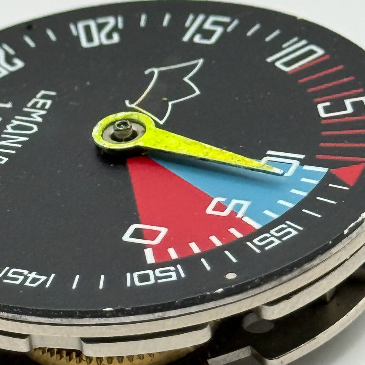 Lemania 1 ATU Watch Movement Yacht Timer Rare B5 6120 Stopwatch 1 Jewel Parts