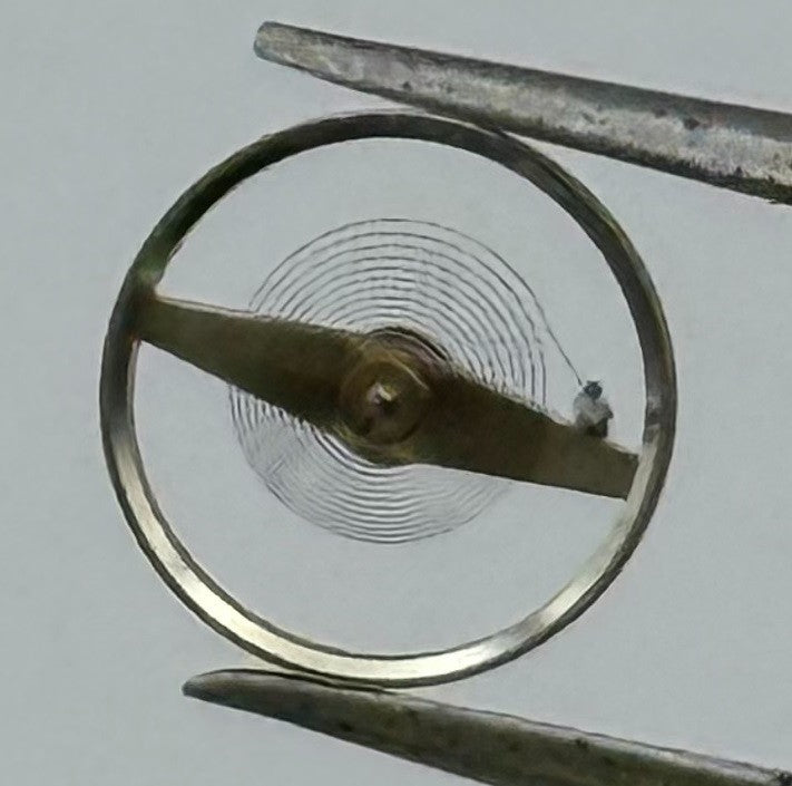 Lorsa 14R Balance Wheel Complete And Spring 5¼’’’ 1357 Watch Movement Parts NOS