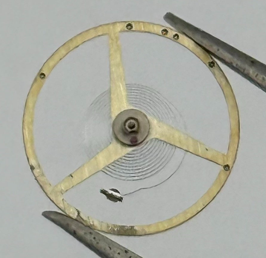 Felsa 4000 4010 Balance Wheel Complete And Spring 1435 Watch Movement Parts NOS