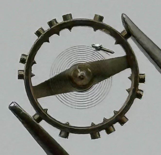 ETA 1185 Balance Wheel Complete And Spring Watch Movement Parts Vintage NOS