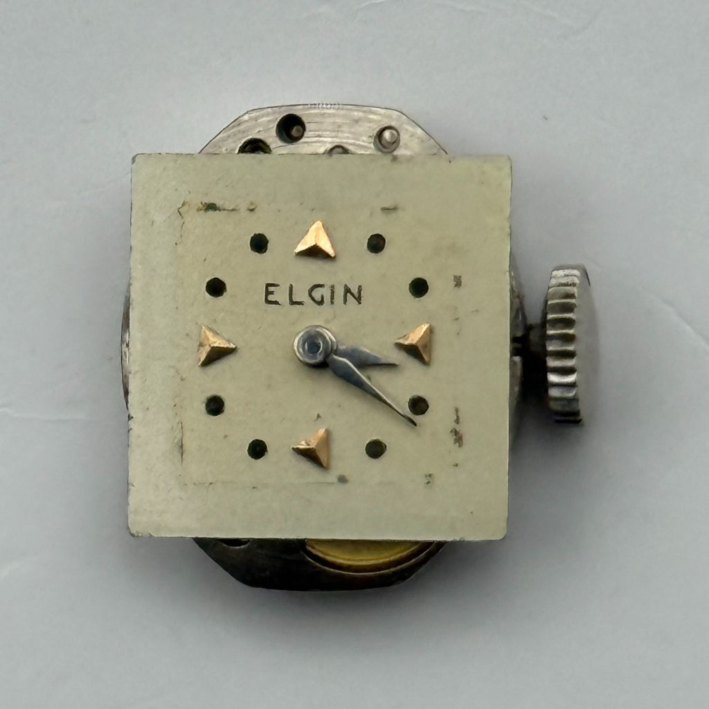 Elgin 833A Watch Movement American Manual Wind Vintage Parts Repair 13.3mm
