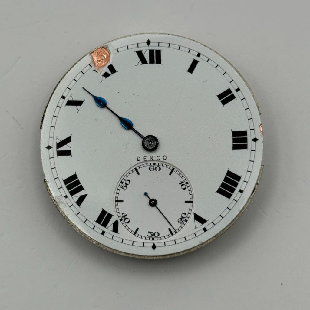 Denco Hunter Pocket Watch Movement Sub Seconds 17J Manual Wind Parts 40.5mm