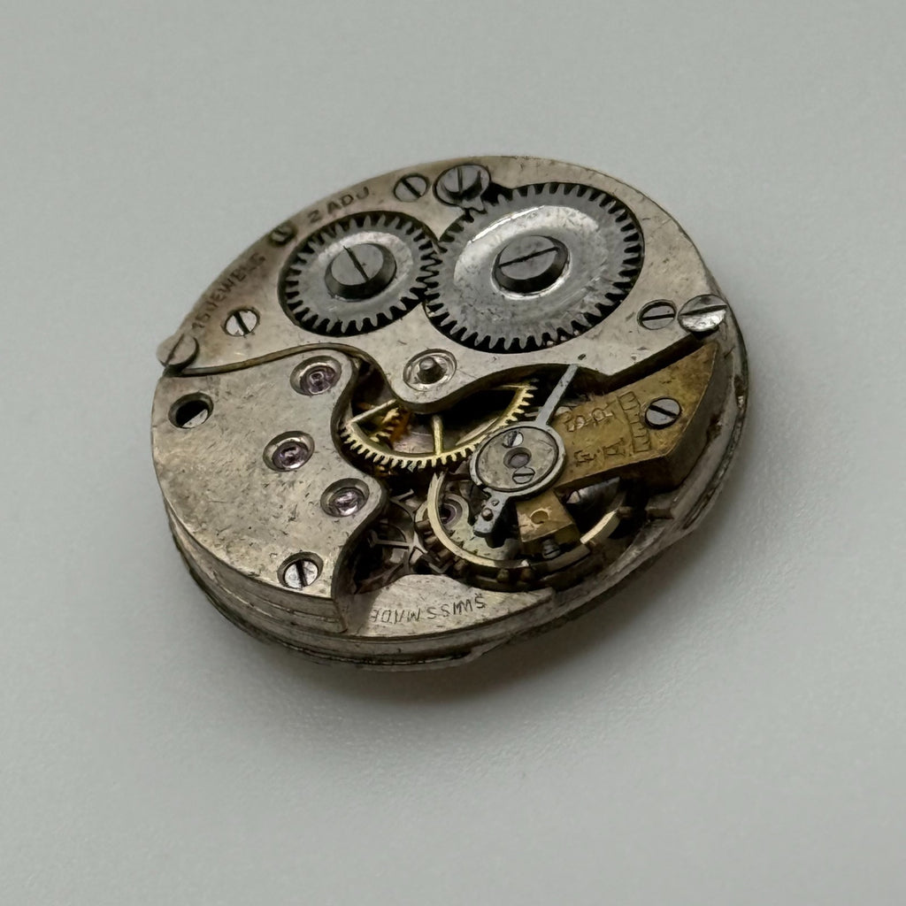 HB Watch Movement - Manual Wind - For Parts / Repair - 23.6mm