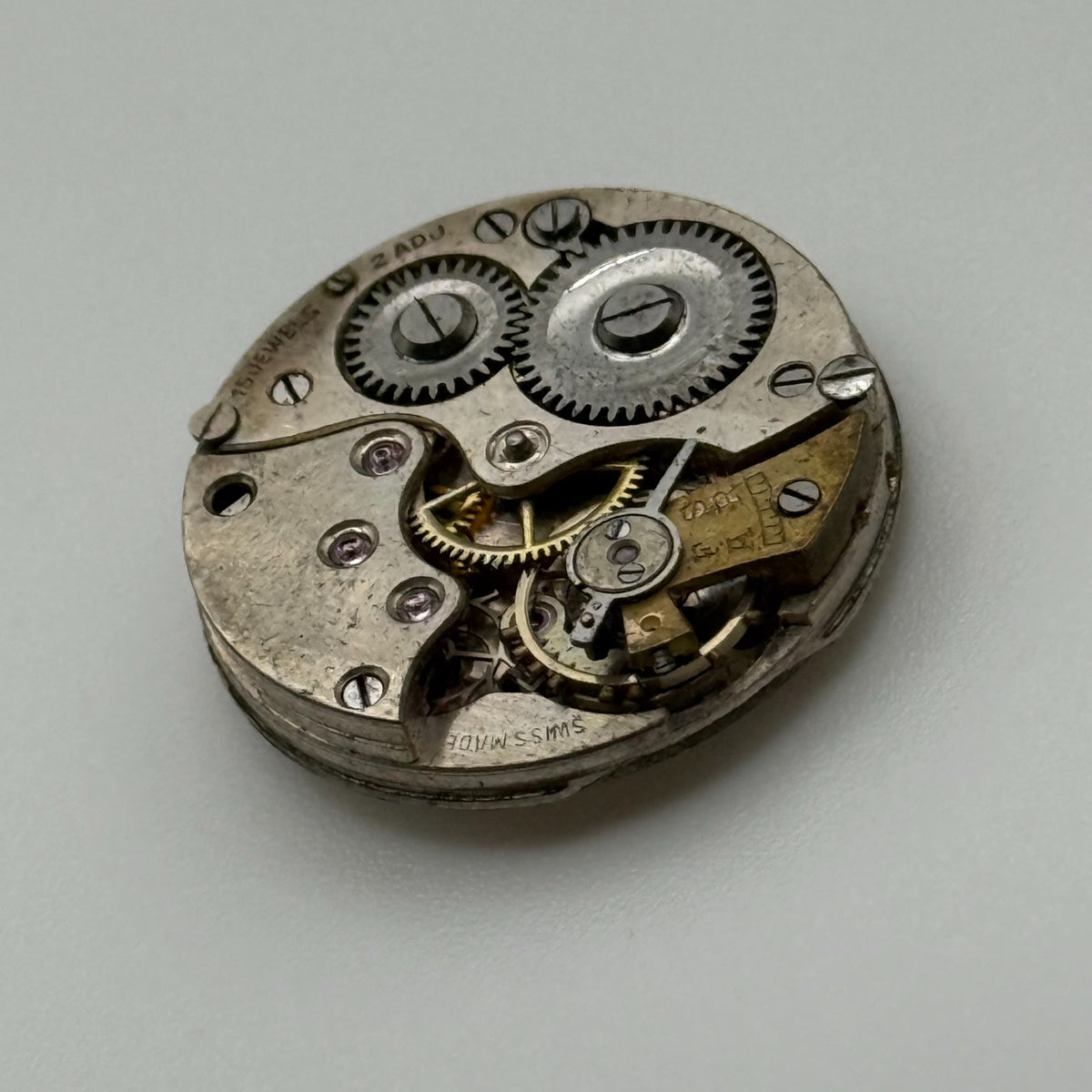 HB Watch Movement - Manual Wind - For Parts / Repair - 23.6mm