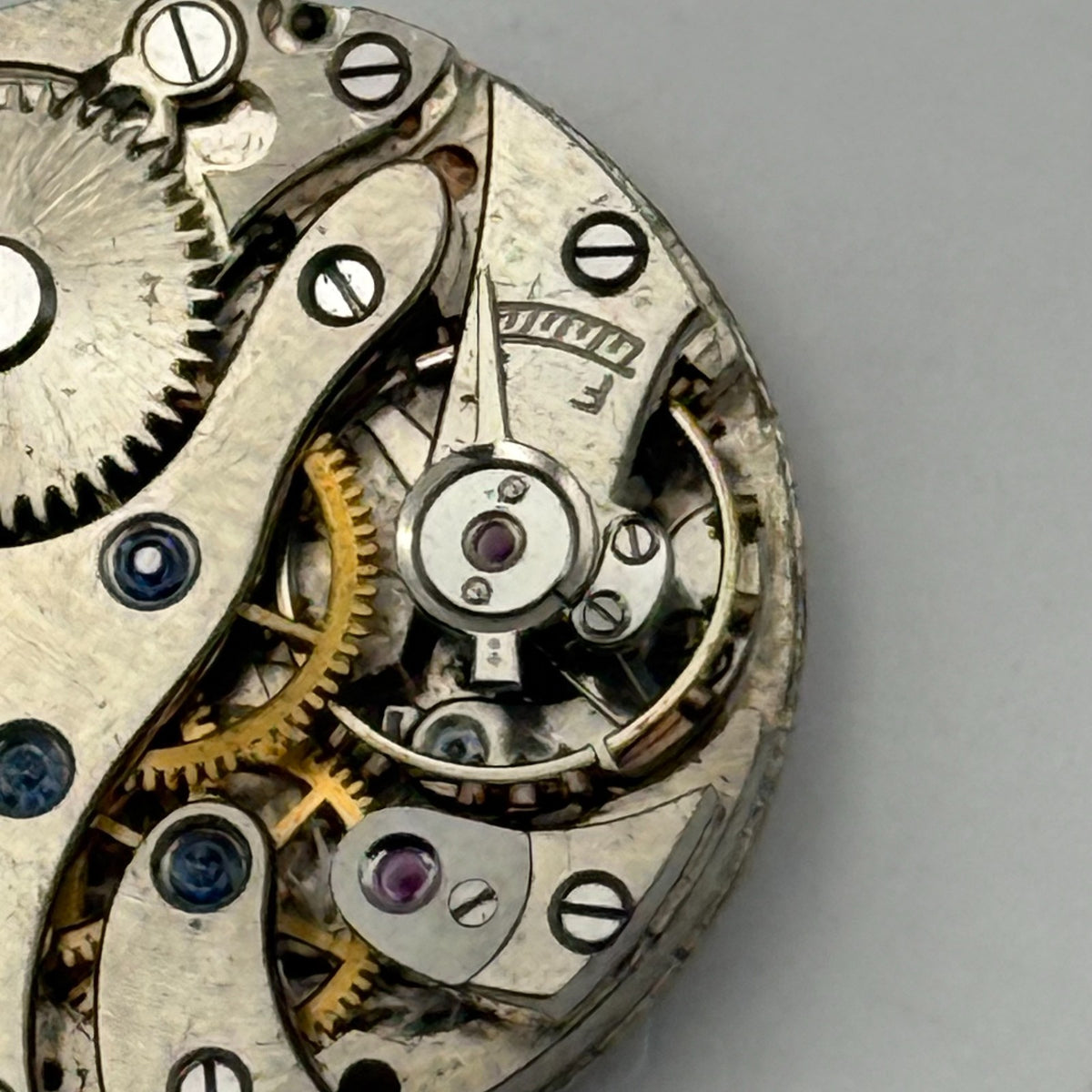 Hamilton & Inches Edinburgh Watch Movement Blue Jewels Sub Seconds Parts 21.9mm