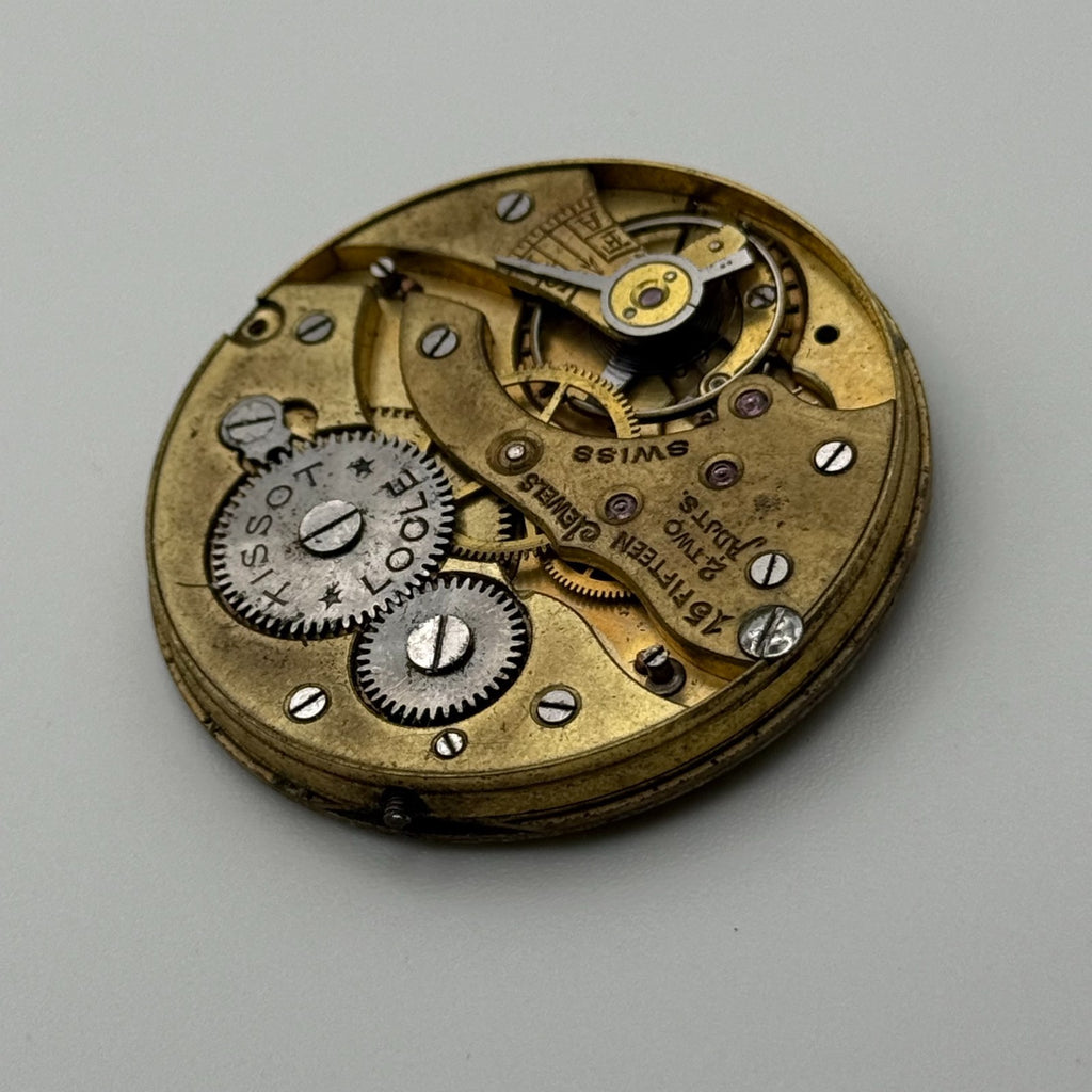 Swiss Lever Pocket Watch Movement - Tissot 18''' Hunter - Parts / Repair 41.4mm