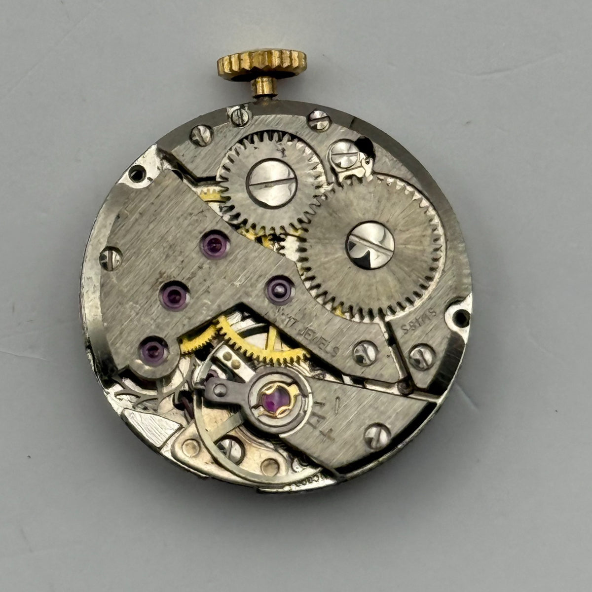 Unitas 6365N Watch Movement Running Excalibur 17 Jewel Swiss Parts Repair 19.6mm