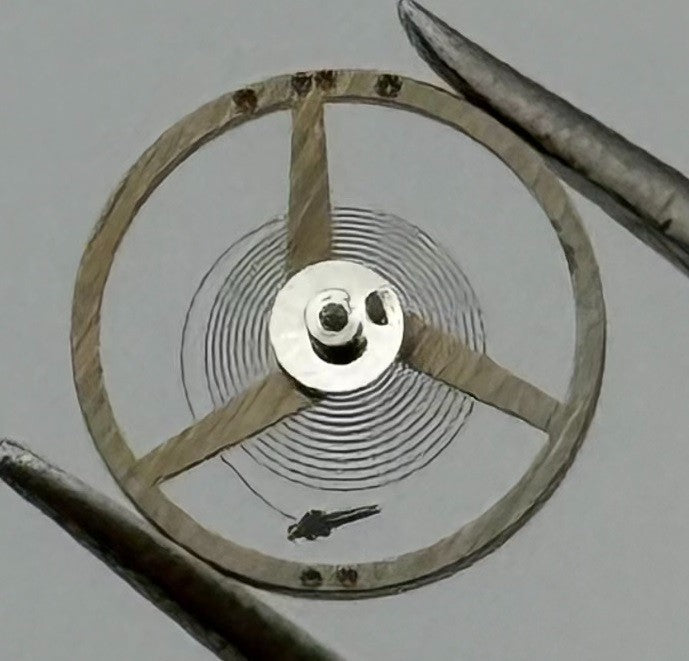 FHF 57 Balance Wheel Complete And Spring 6¾’’’ 1611 M Watch Movement Part NOS