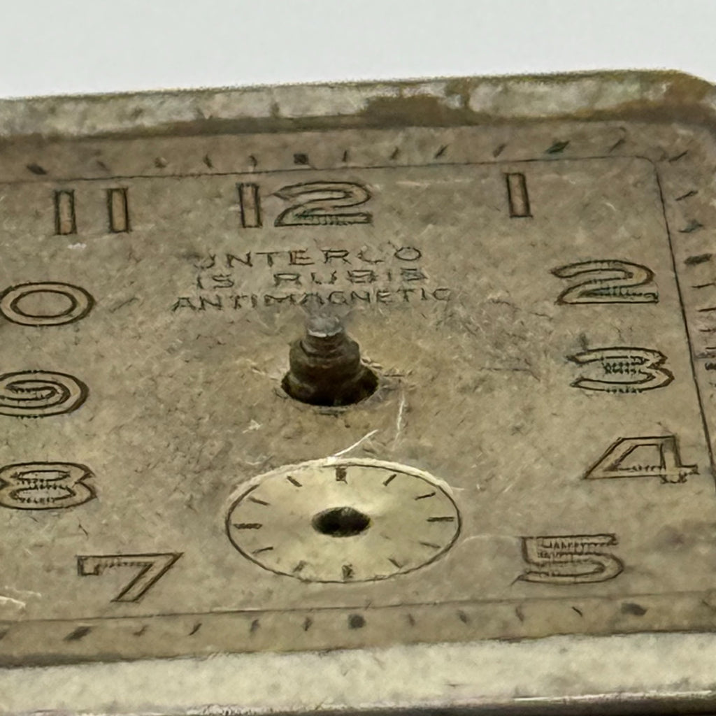 JNTERCO Watch Movement 15 Rubis Antimagnetic Germany Manual Wind Parts 20mm
