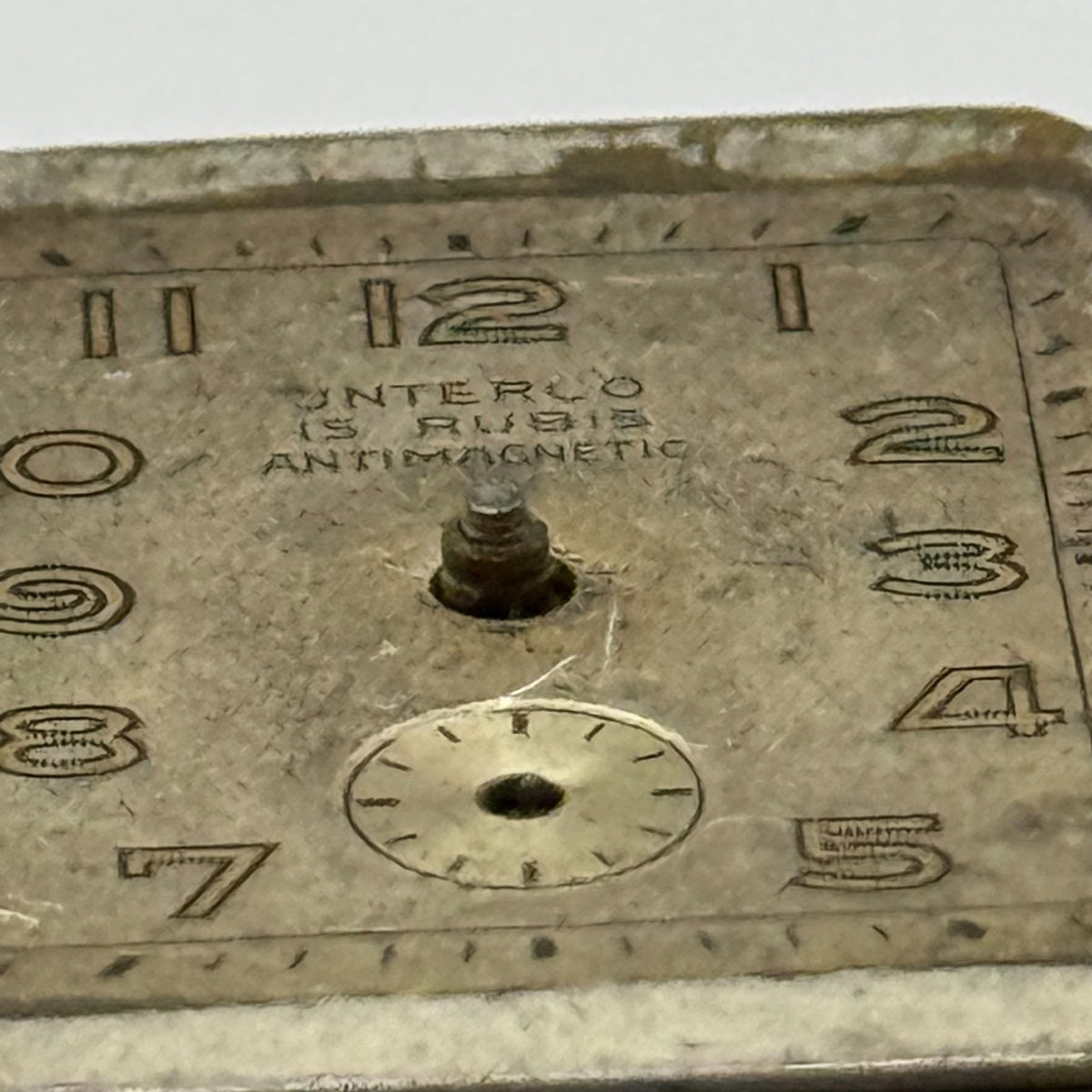 JNTERCO Watch Movement 15 Rubis Antimagnetic Germany Manual Wind Parts 20mm