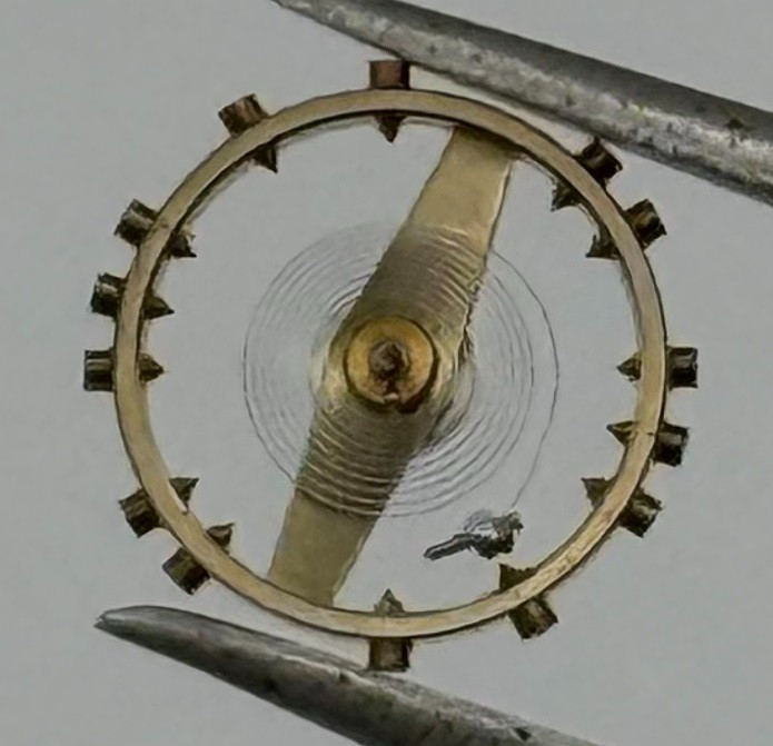 Peseux 120 Balance Wheel Complete And Spring 5¼’’’ 276 Watch Movement Parts NOS