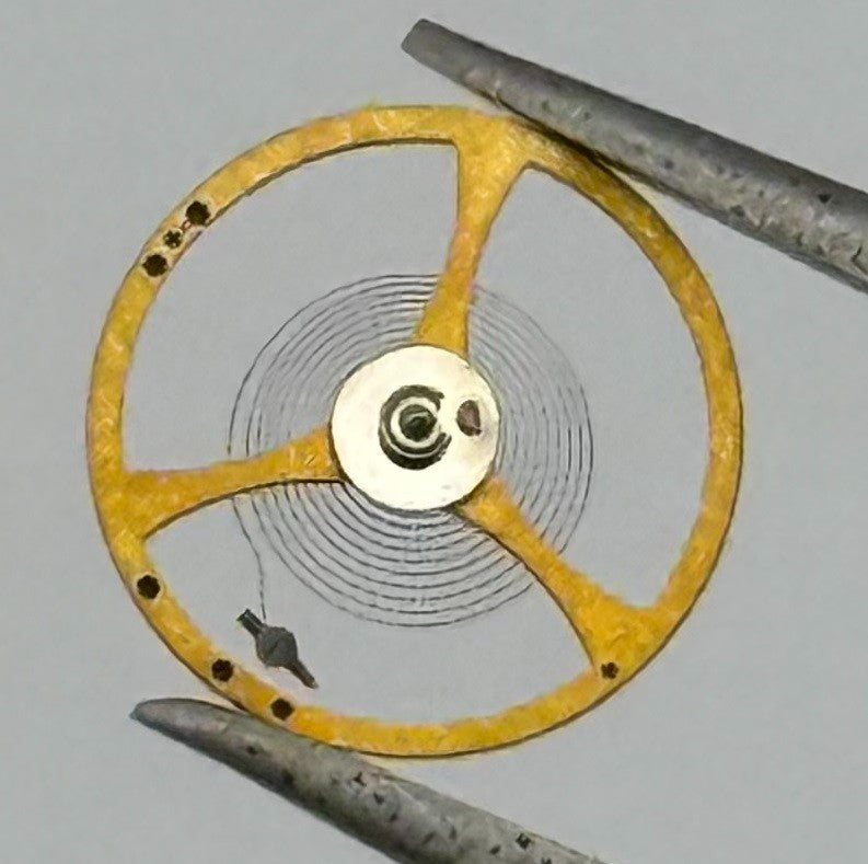 MST 349 Balance Wheel Complete And Spring 5¼’’’ 256 M Watch Movement Parts NOS